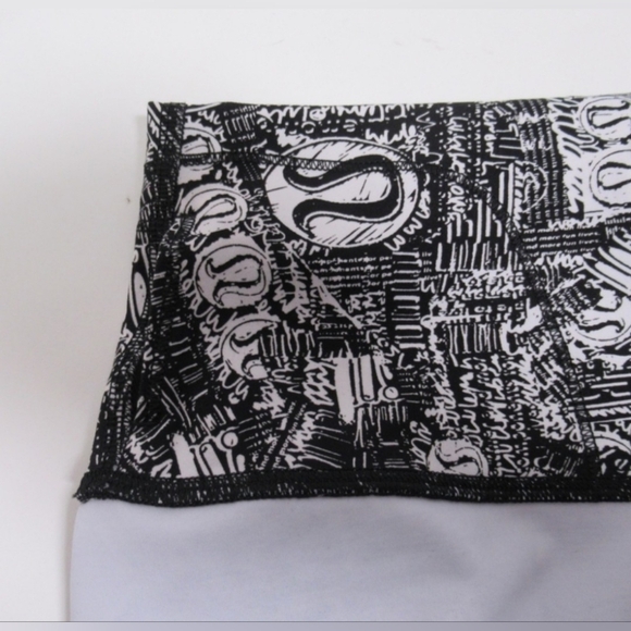 Lululemon Wunder Train High-Rise Tight 25" Tear It Up Alpine White Black Size 8 - Picture 9 of 16